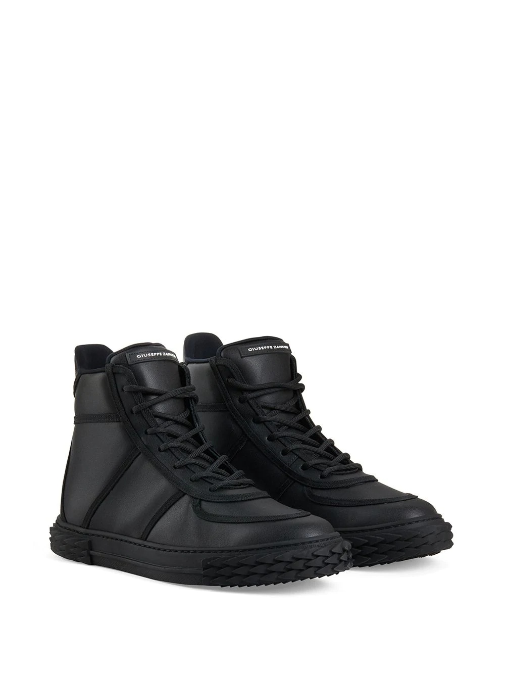 Blabber high-top leather sneakers - 2