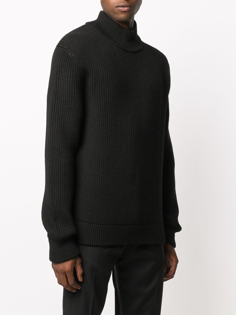 chunky-knit crew neck jumper  - 3