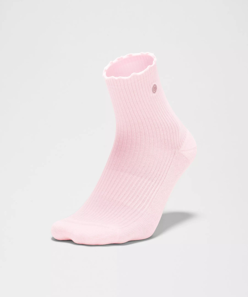 Unisex Lettuce Edge Quarter Socks 3