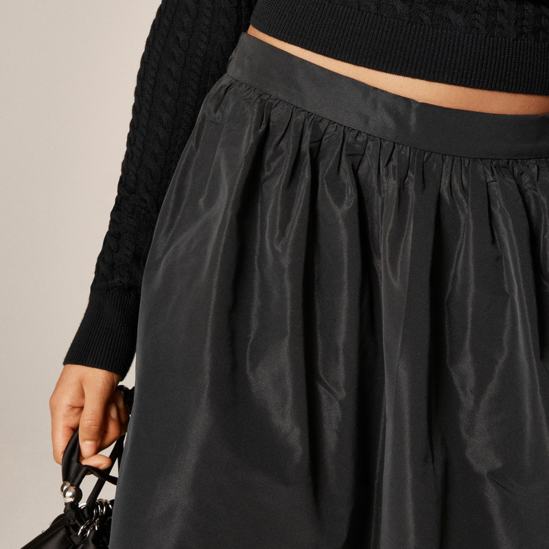 Midi ball skirt in taffeta 4