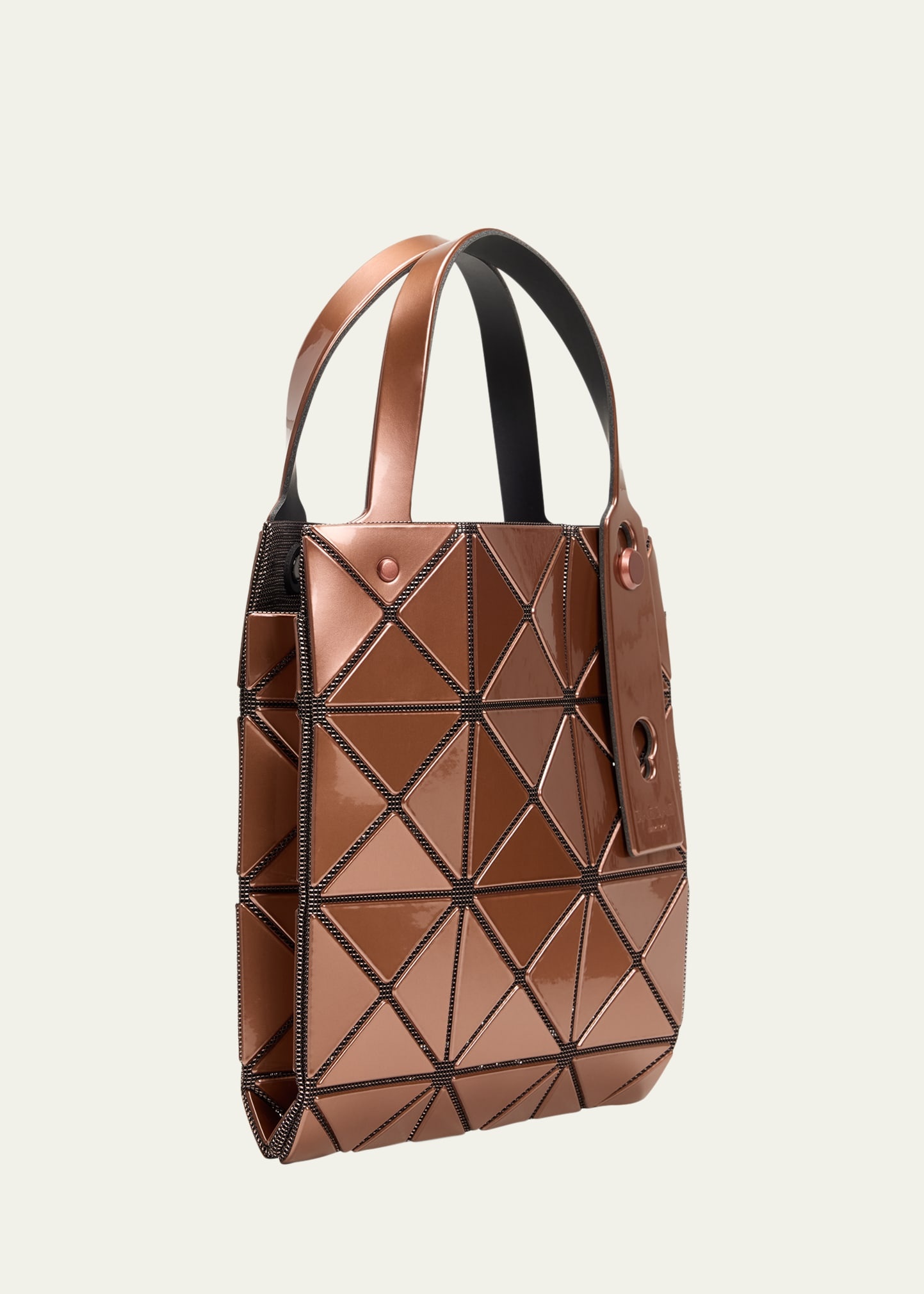 【送料&関税込】Issey Miyake Carat Brown Handbag BAO BAO ISSEY MIYAKE Carat Geo Small Top Handle Bag