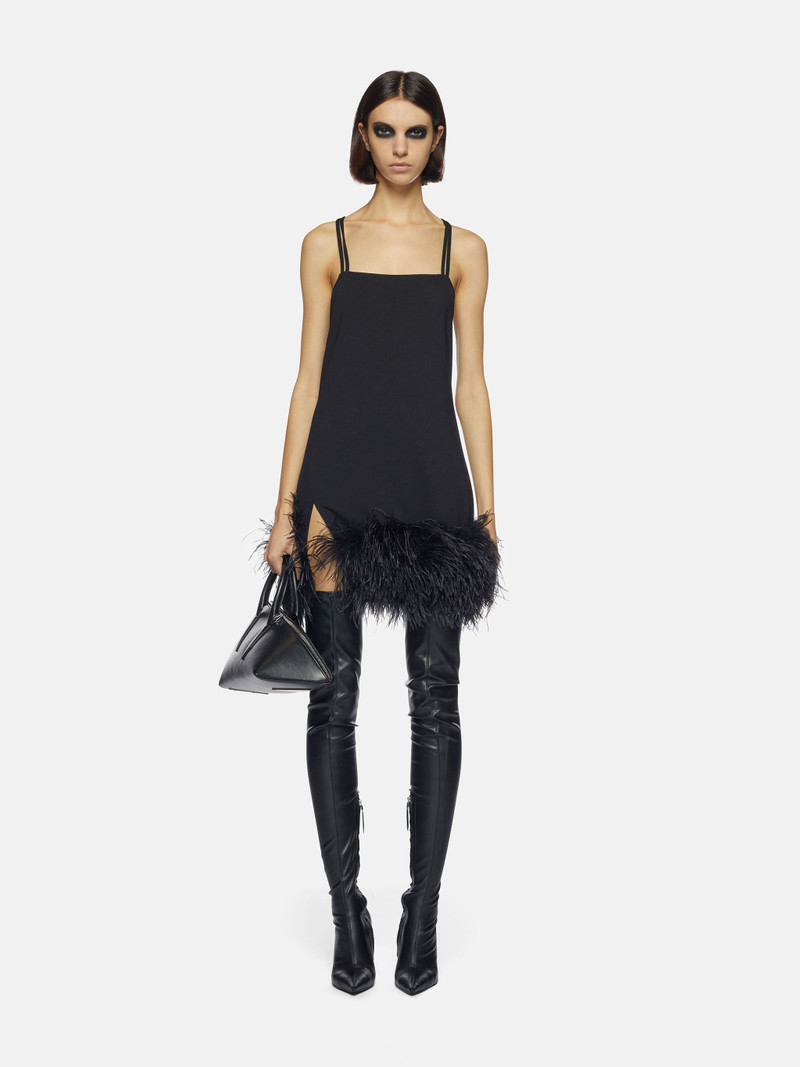 THE ATTICO ''FUJIKO'' BLACK MINI DRESS outlook