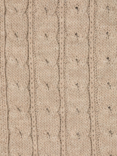 MM6 Maison Margiela logo-print wool-blend scarf outlook