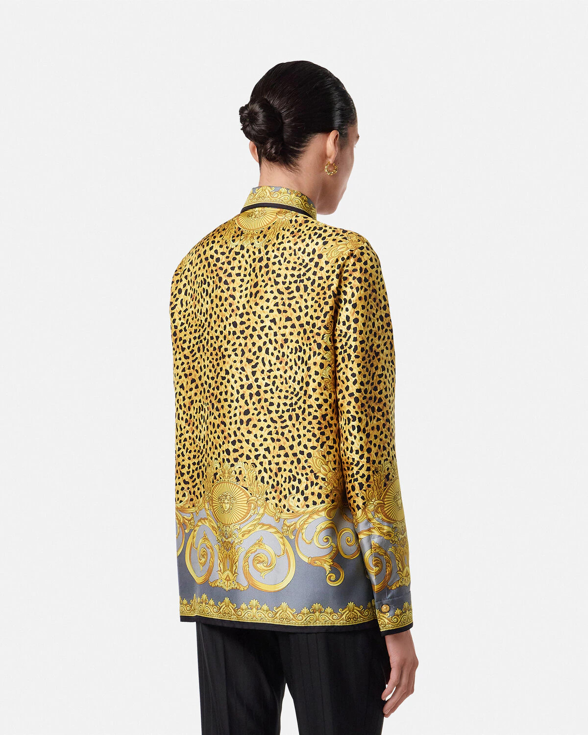 Cheetah Foulard Silk Shirt - 5
