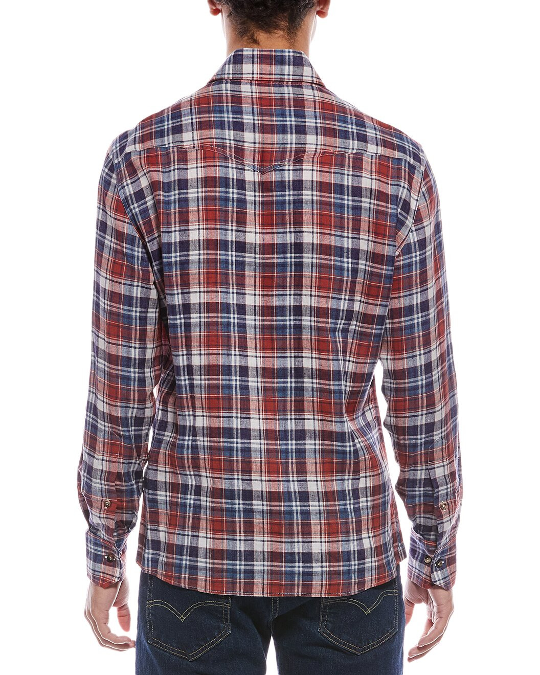 Brunello Cucinelli Easy Fit Linen Western Shirt - 2
