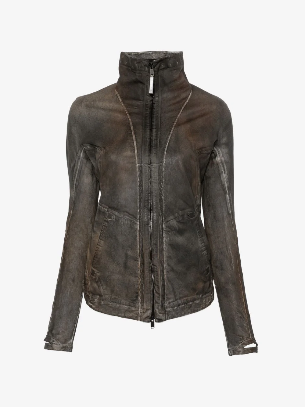 distressed-finish jacket - 1