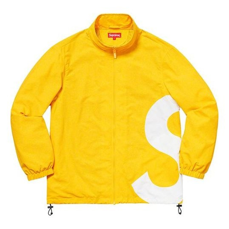 최고 SS19 S 로고 궤도 재킷 큰 로고 S Unisex 황색 SUP-SS19-10436 - 1