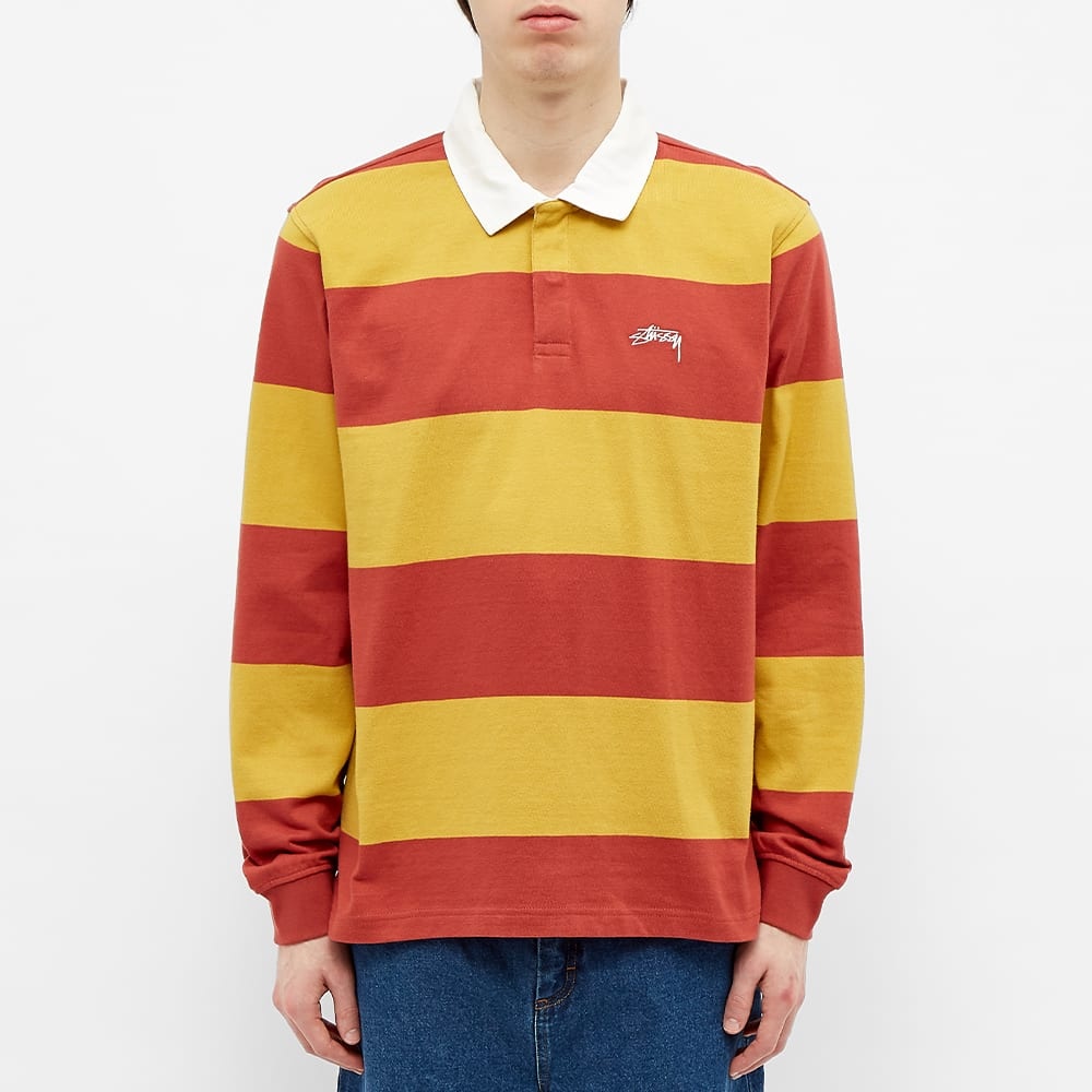 Stussy Long Sleeve Classic Stripe Rugby Shirt - 3