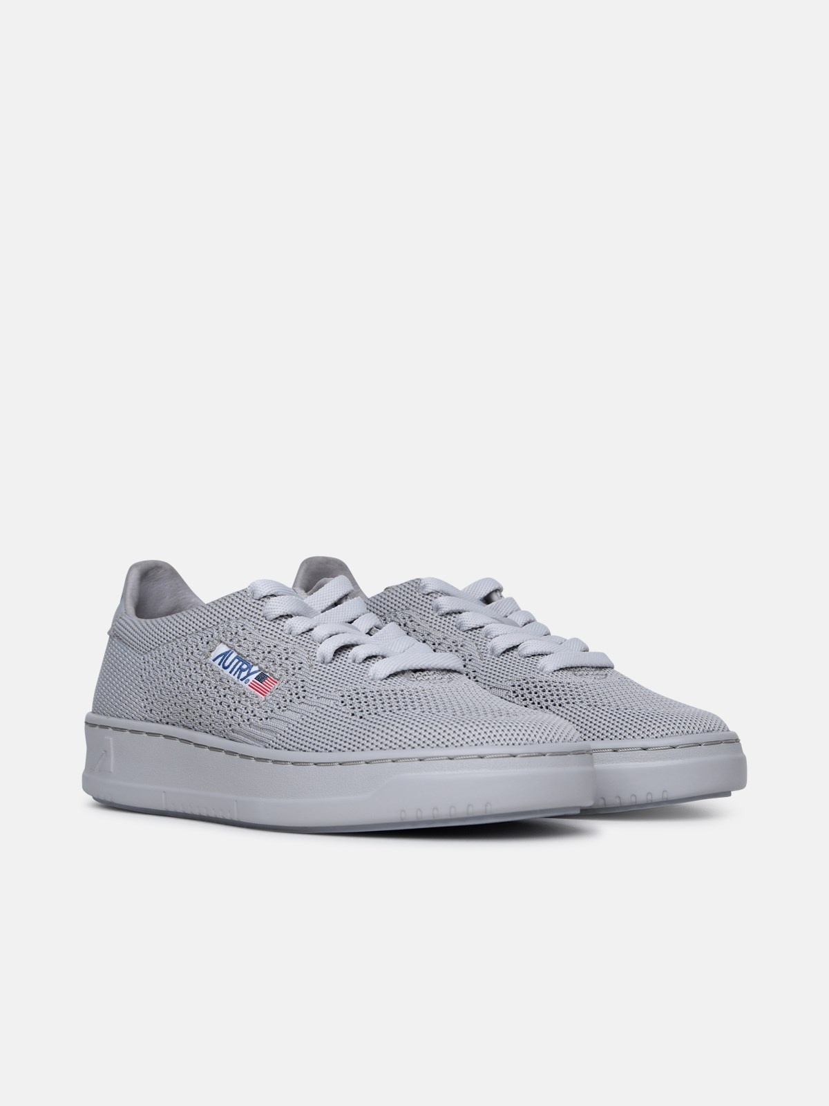 GREY FABRIC SNEAKERS - 2