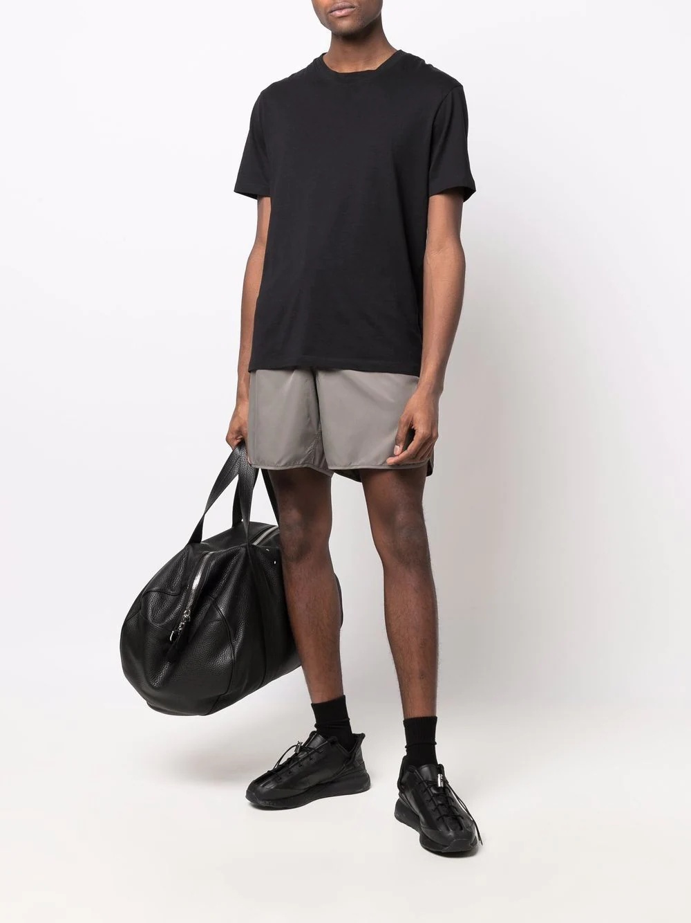 drawstring-waist patch-pocket swim shorts - 3