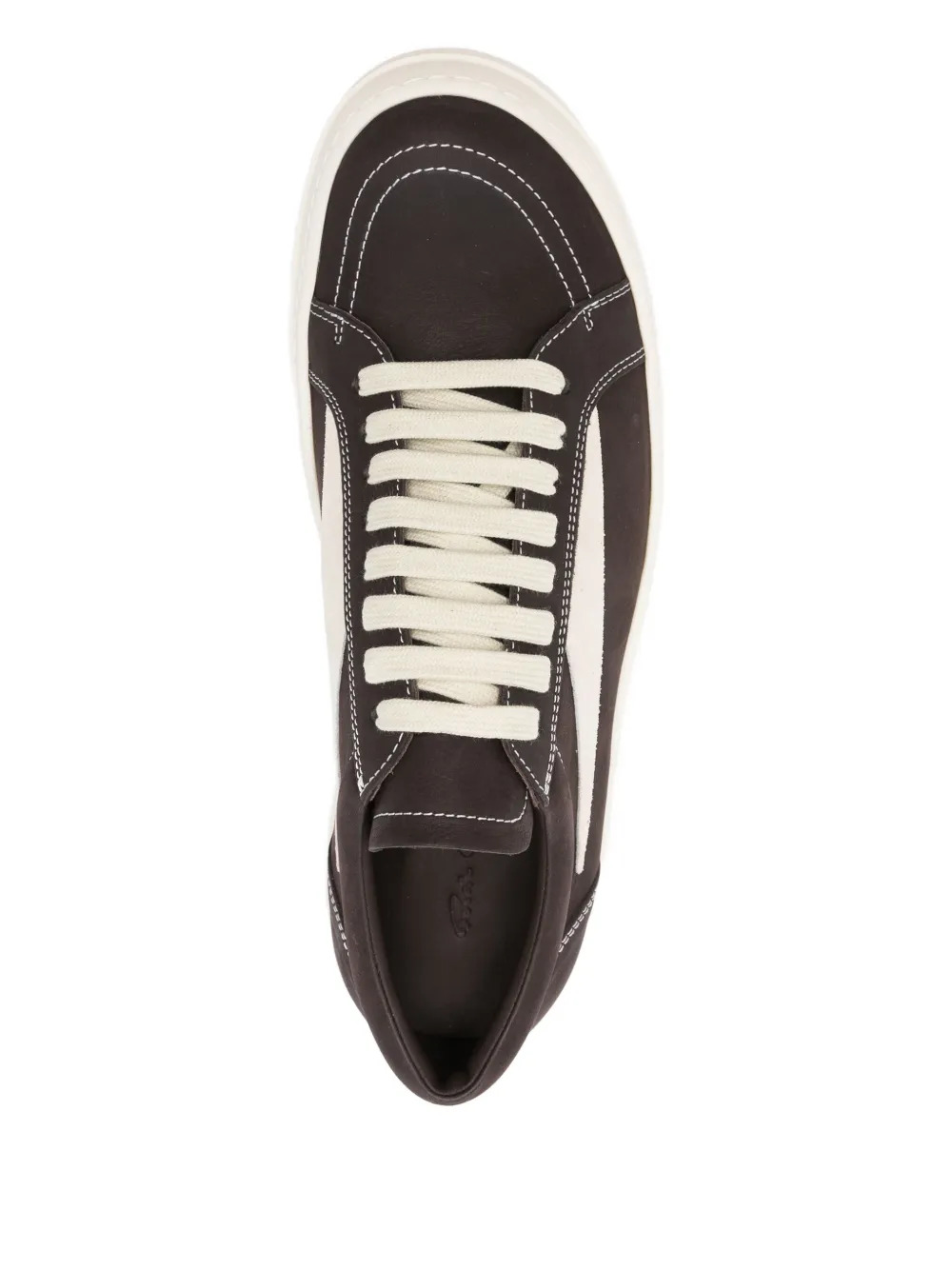 RICK OWENS - Men Scarpe In Pelle Vintage Sneakers - 4