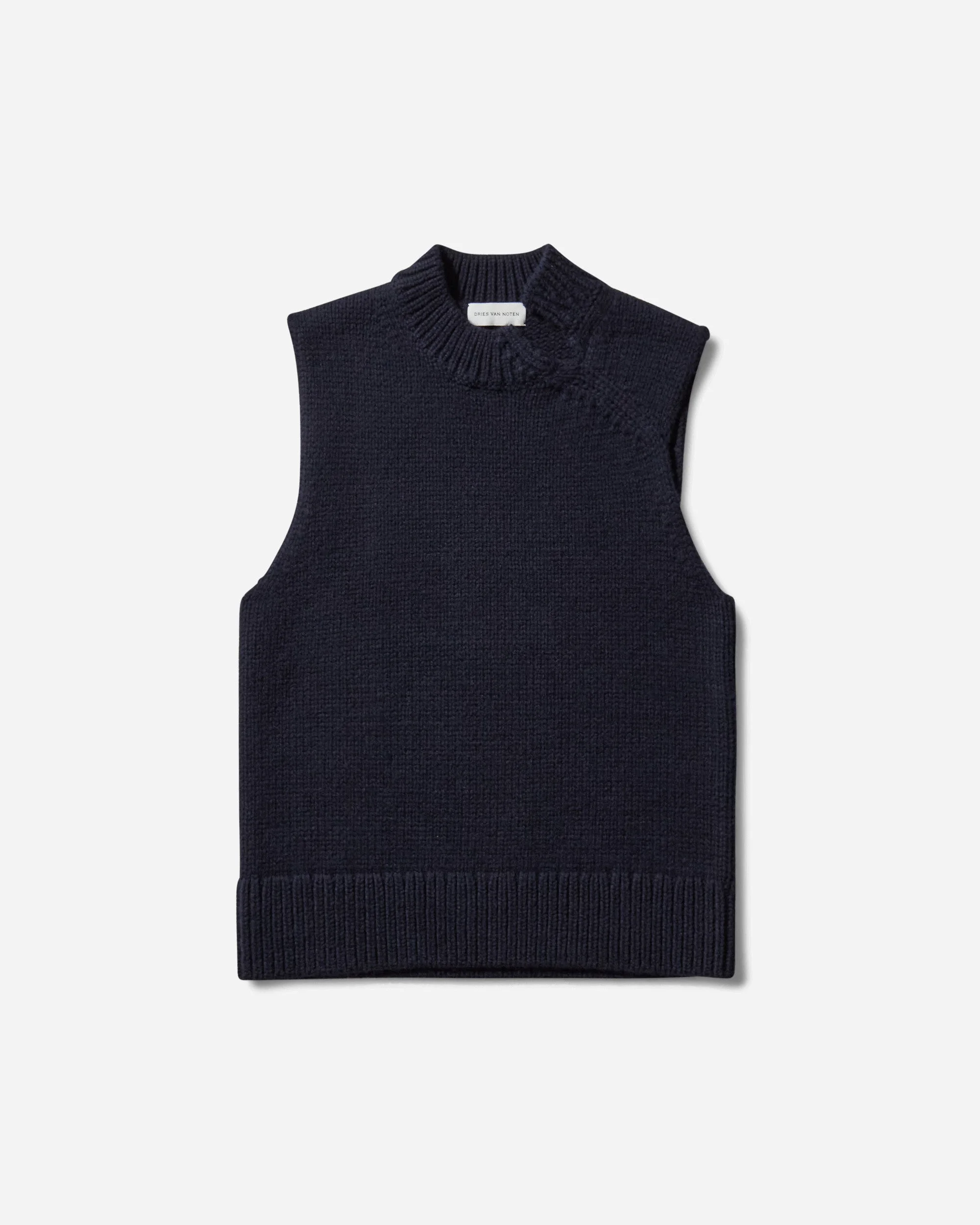 Men's Sleeveless Sweater Navy - 1