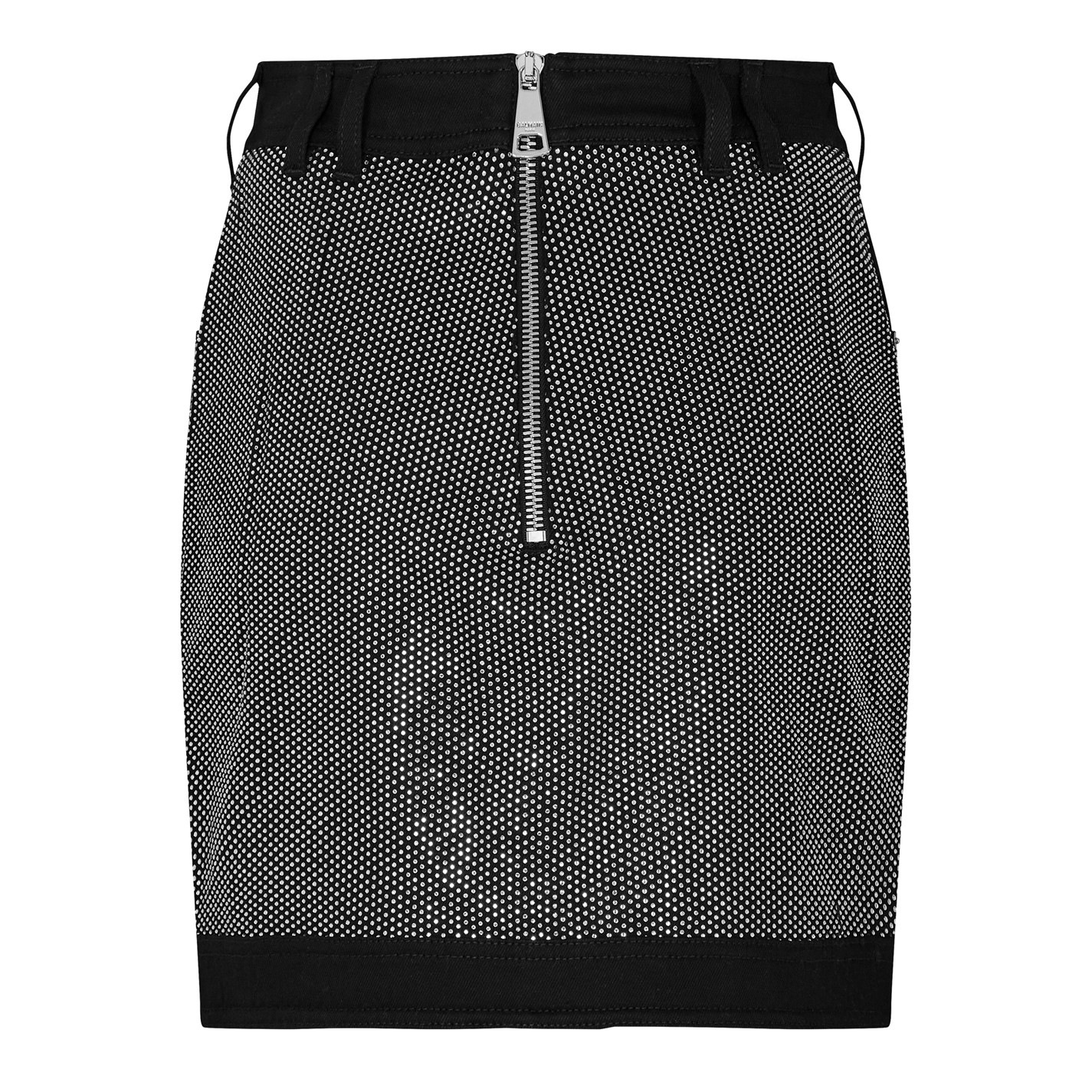 RHINESTONE MINI SKIRT - 5