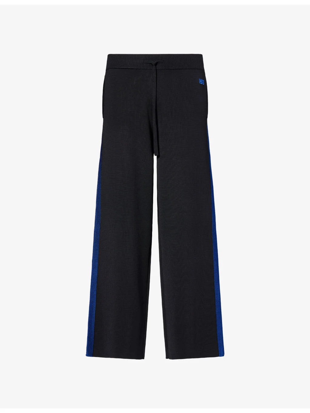 Crochet-Stripe Knitted Track Pants - 1