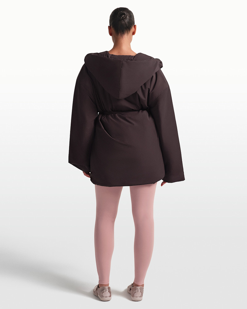 NikeSKIMS Woven Nylon Women's Wrap Coat 5