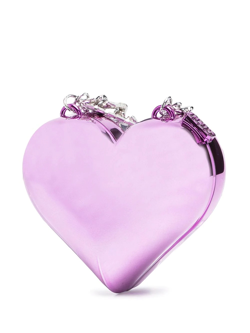 heart chain-strap clutch bag - 3