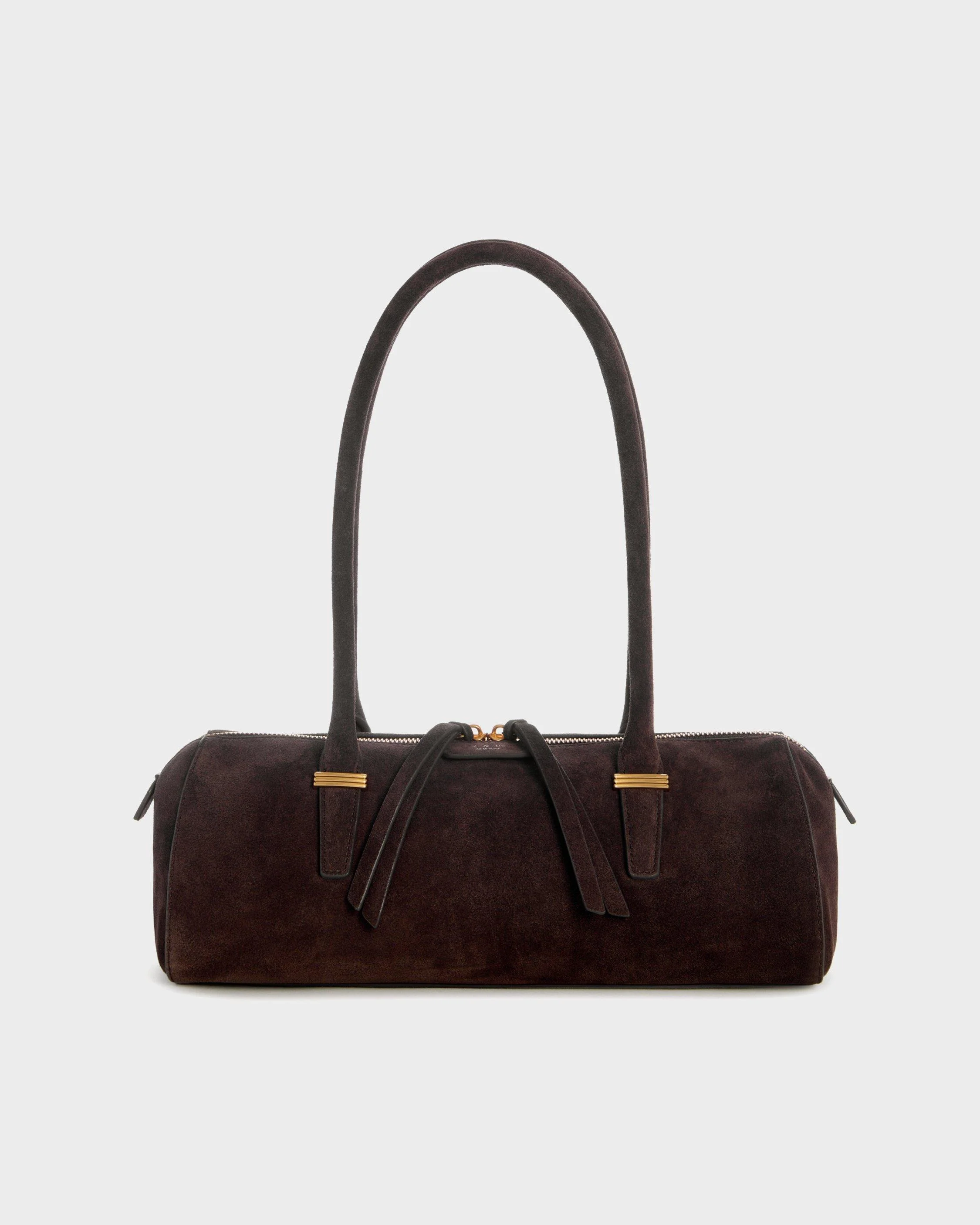 Elmhurst Suede Box Satchel - 1