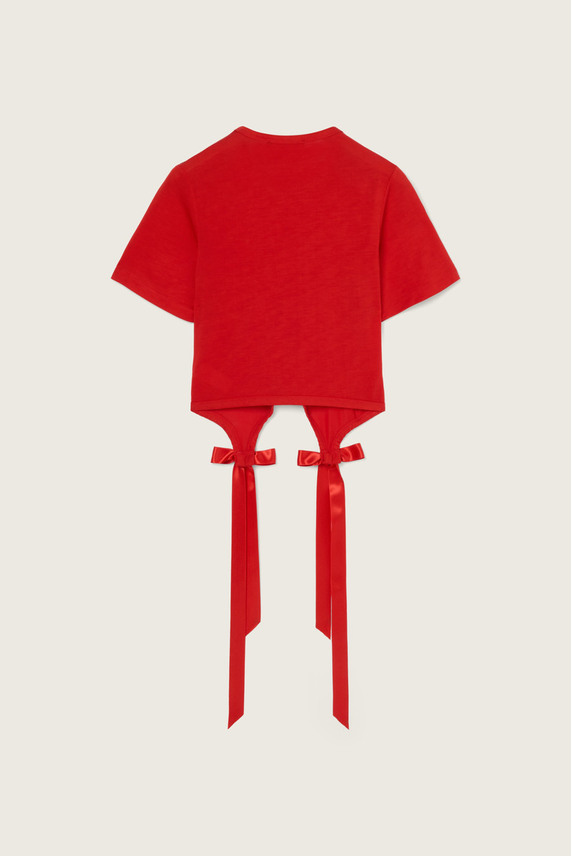 Simone Rocha Bow Tail Easy T-Shirt outlook