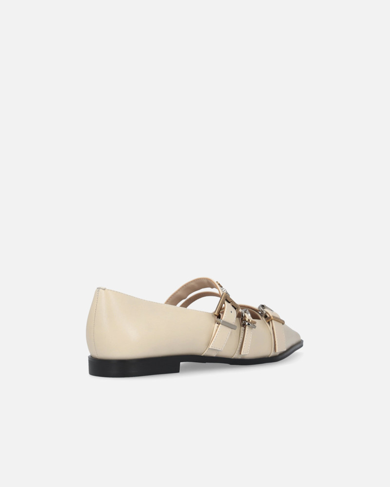 POINTED-TOE LEATHER BALLERINAS WITH STUDS 3