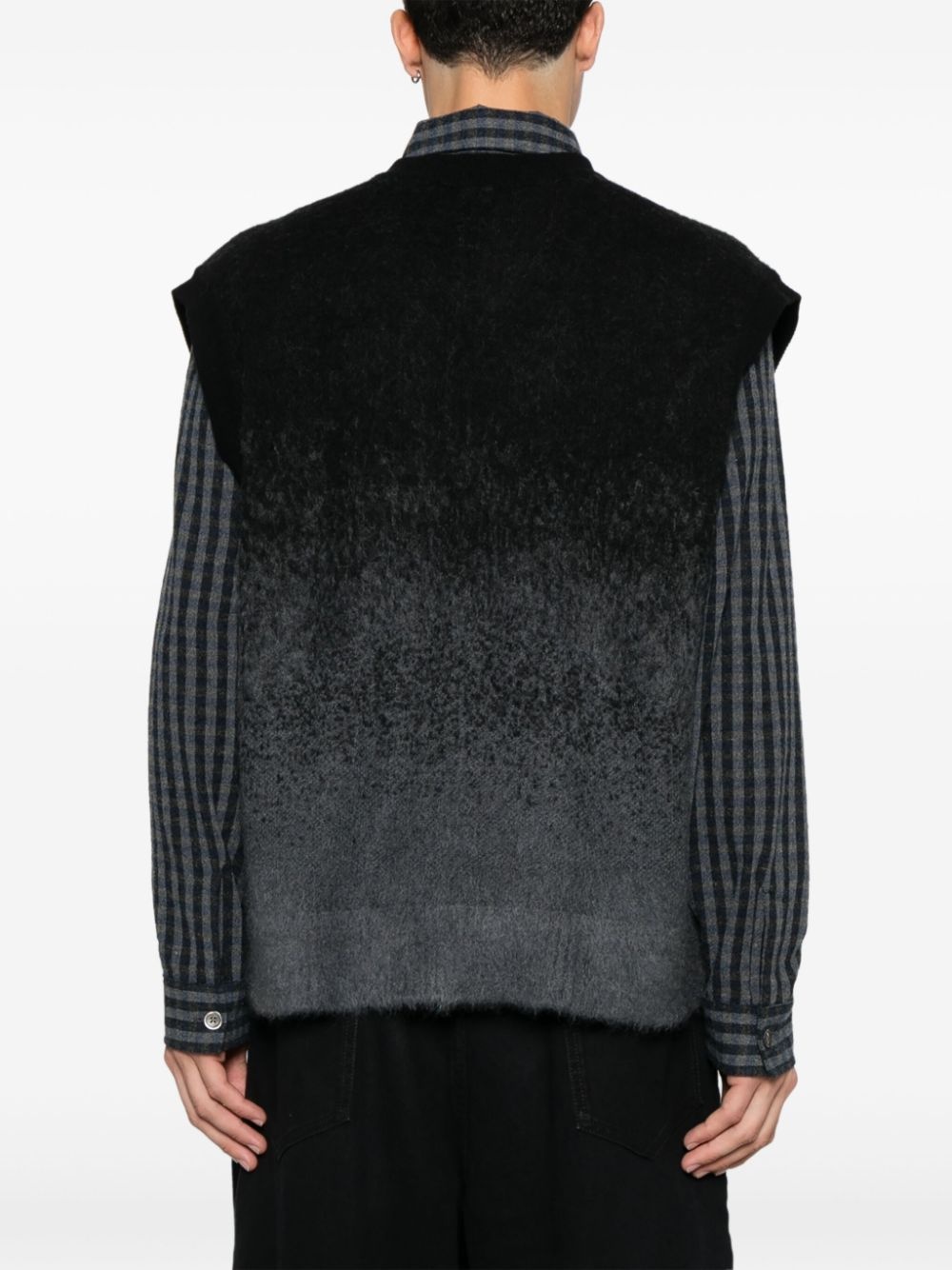 ombré-effect vest - 4