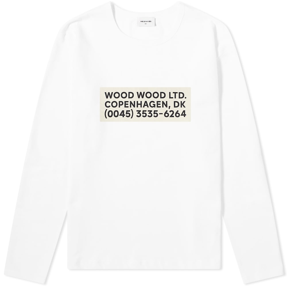 Wood Wood Long Sleeve Anakin Logo Tee - 1