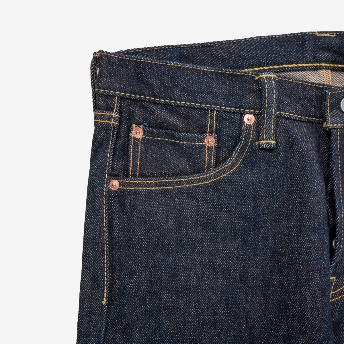 IH-555-SST 21oz Shinayaka Selvedge Denim Super Slim Cut Jeans - Indigo - 5
