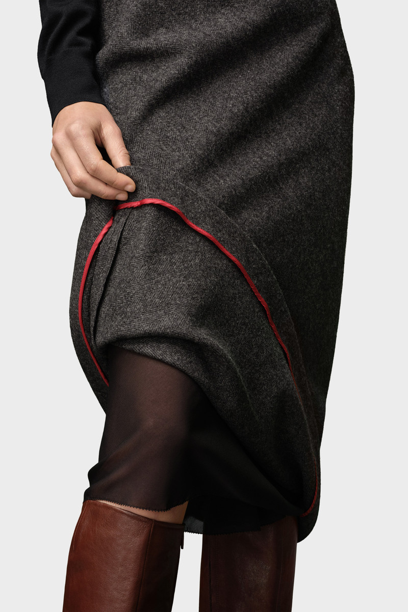 Herringbone A-Line Skirt 5