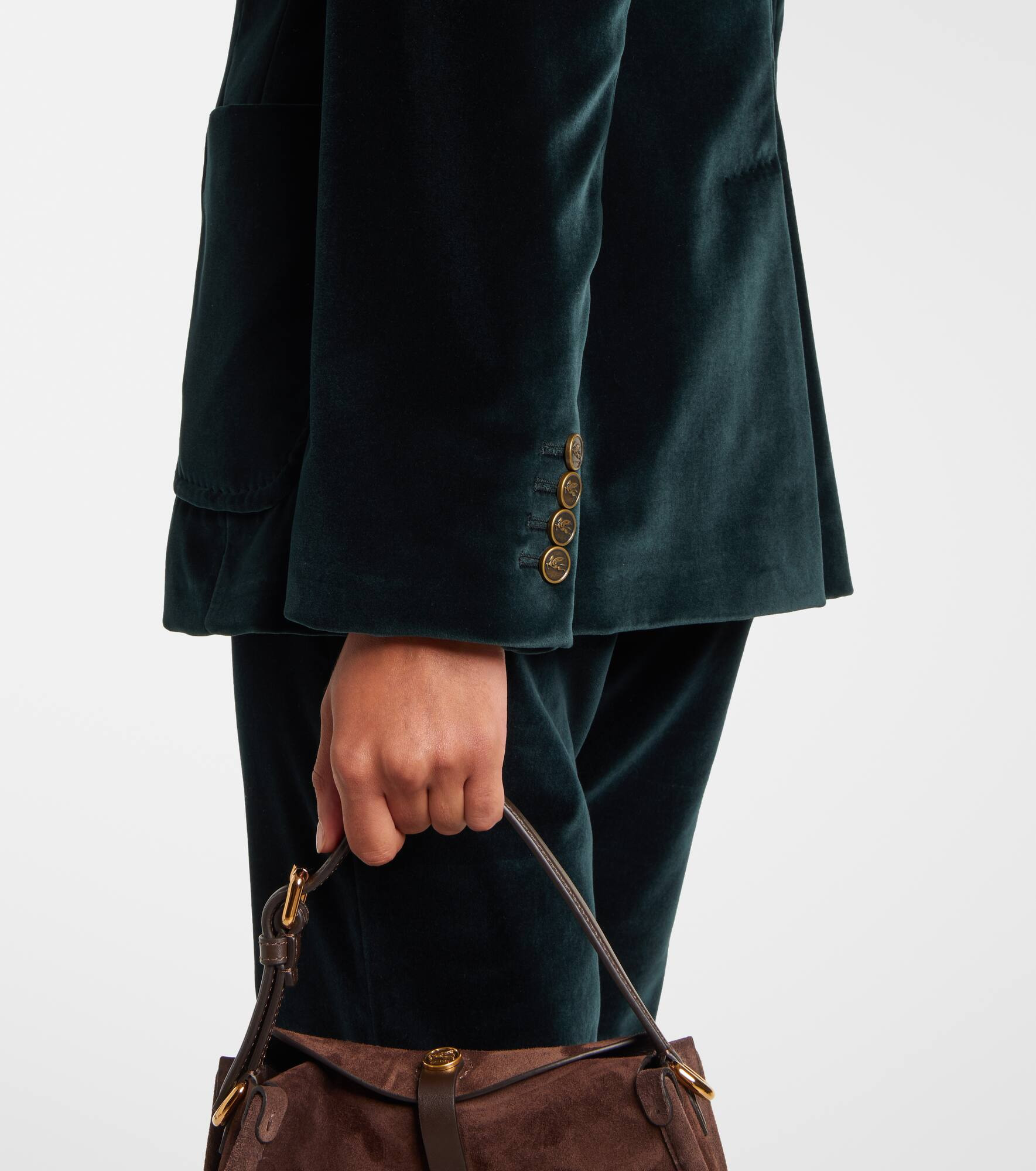 Cotton velvet blazer - 5