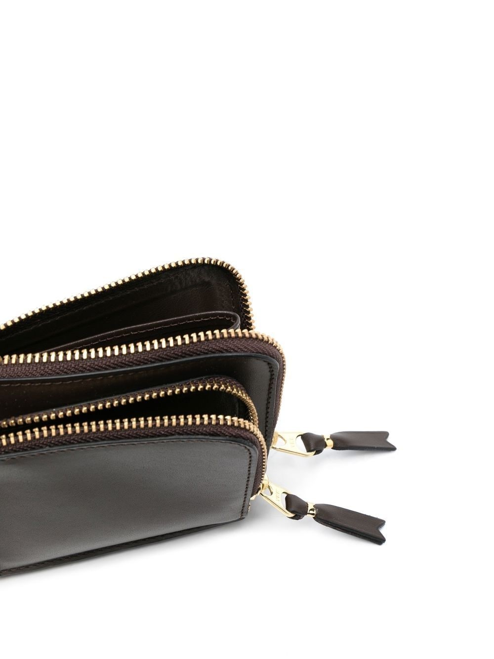 zipped-pocket leather wallet - 3