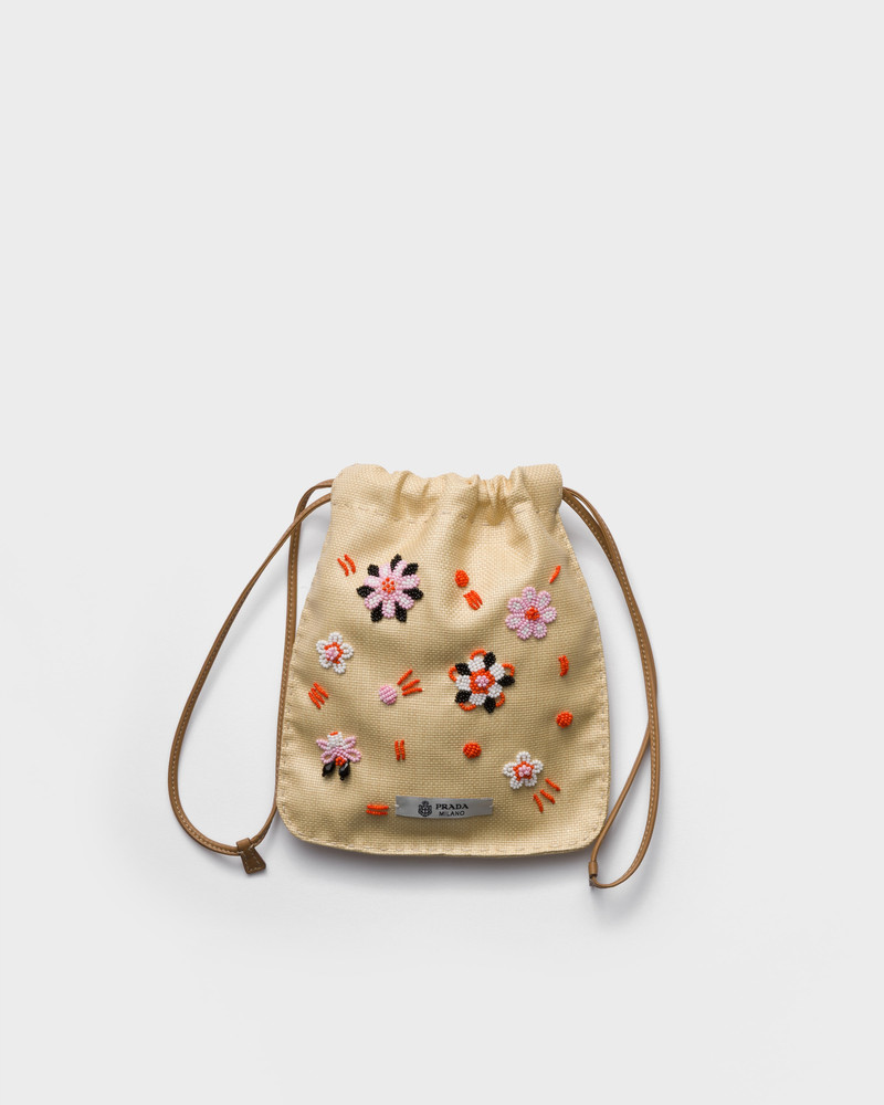 Embroidered canvas smartphone case 1