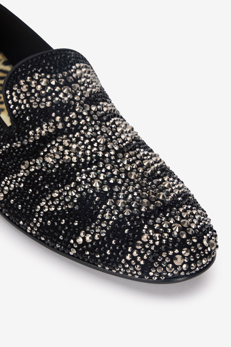 Animal-Print Loafers With Rhinestones 5