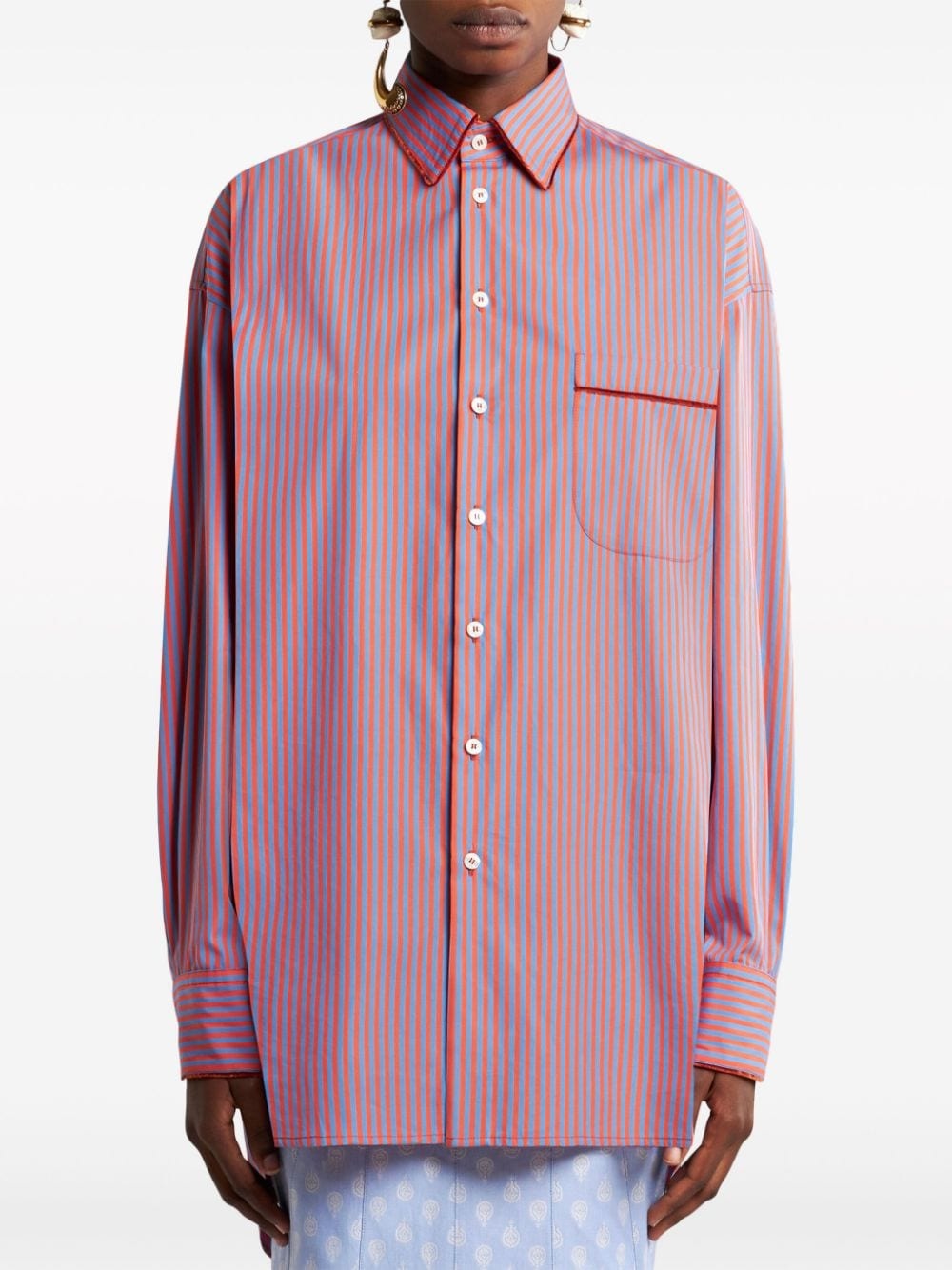 striped cotton shirt - 3