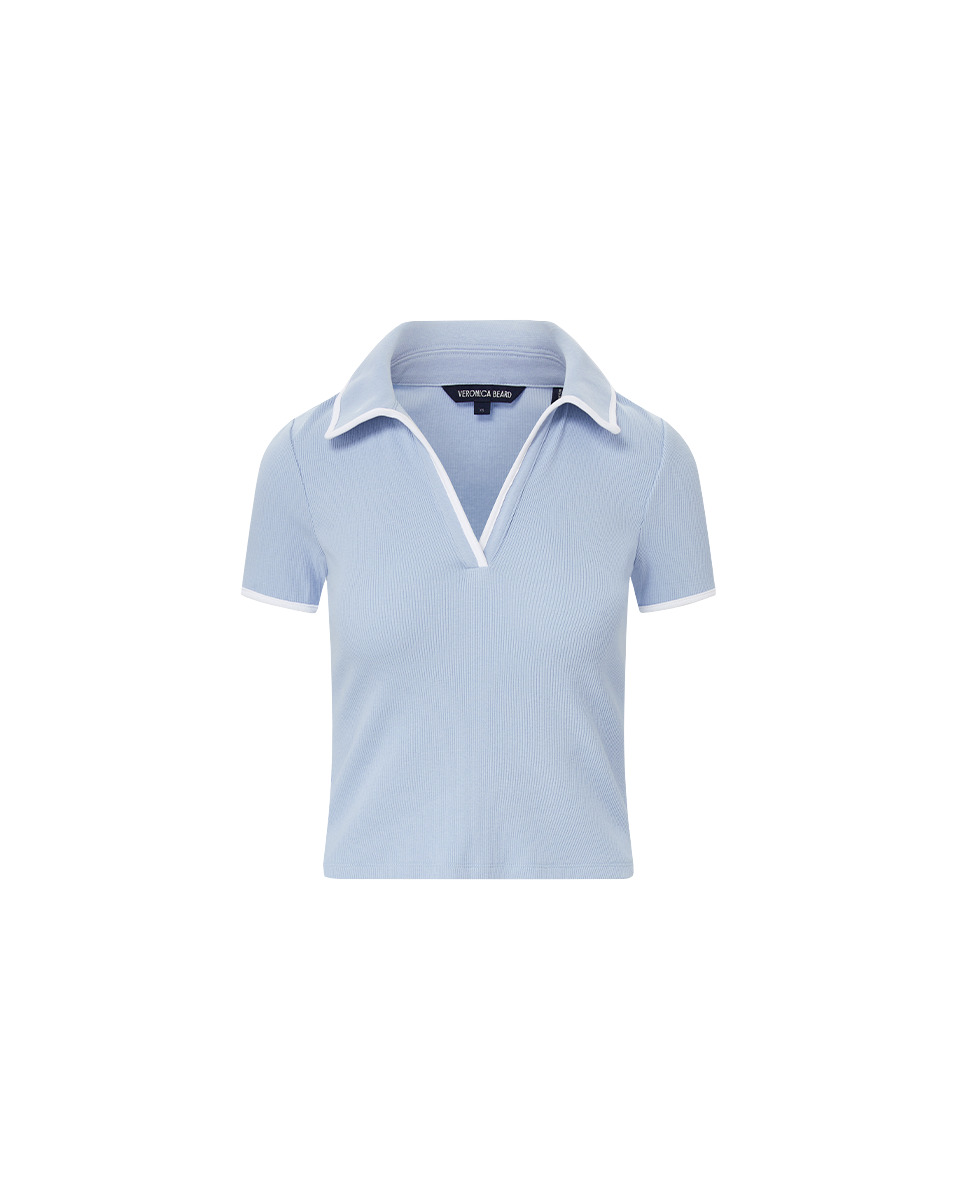KEARNEY TEE WITH CONTRAST PIPING - 1