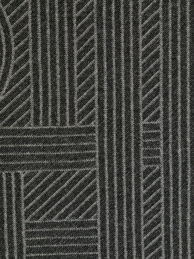 Totême monogram-jacquard striped fringed scarf outlook
