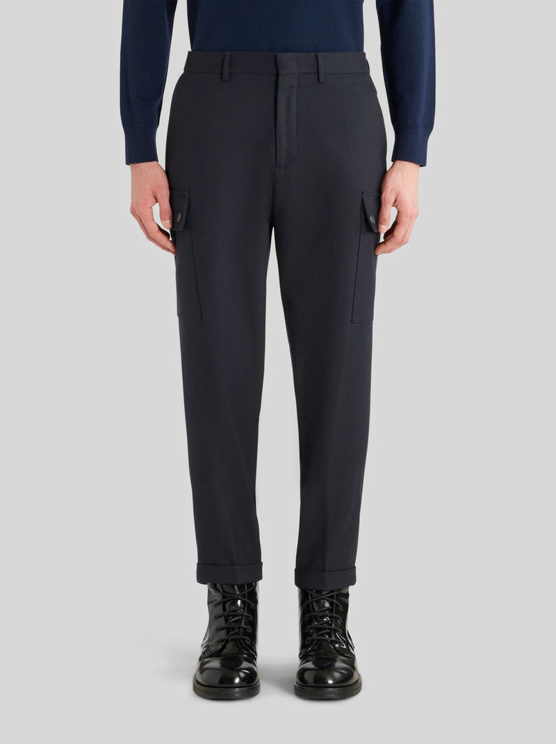 Etro WOOL TROUSERS WITH TUCKS outlook