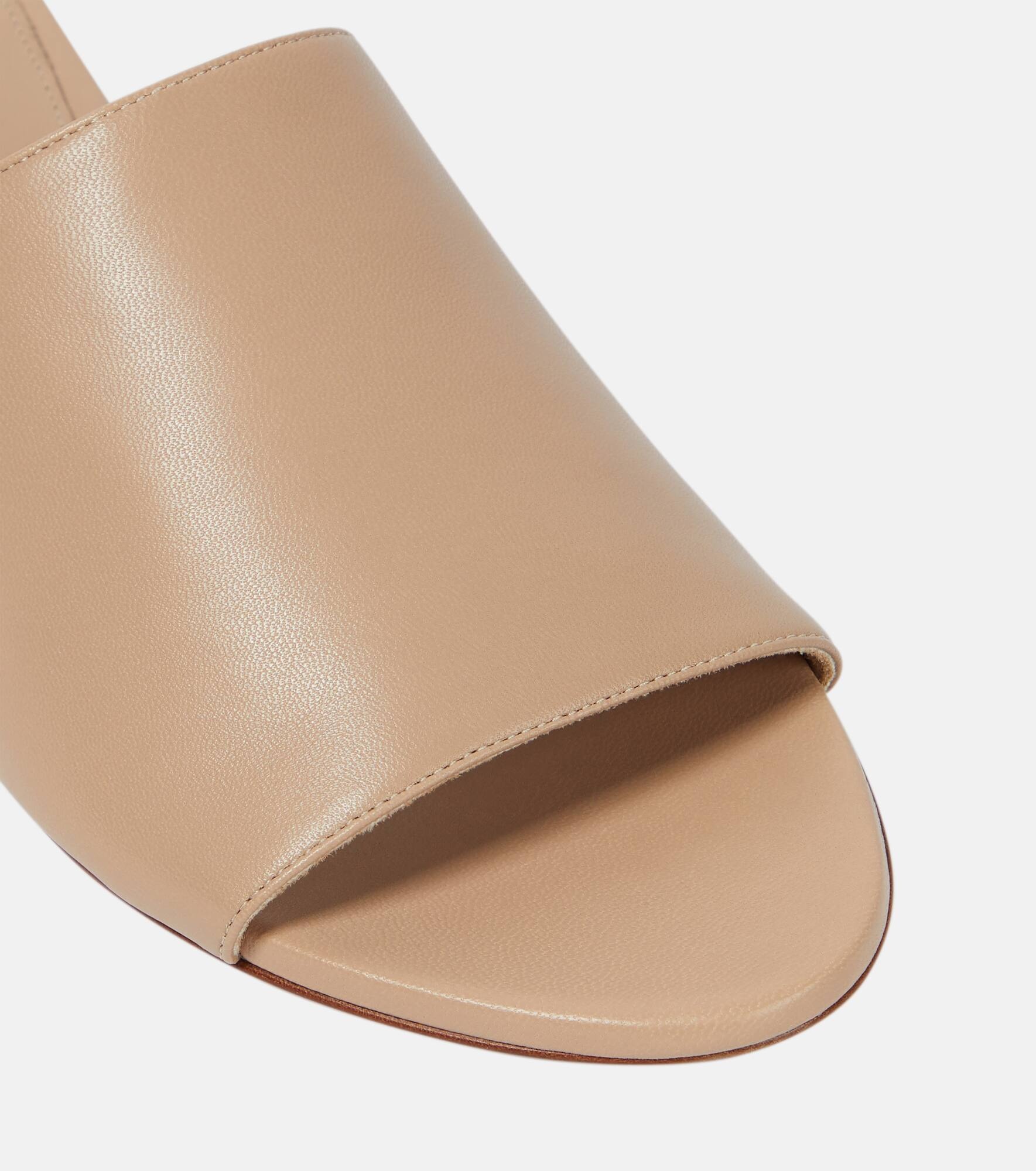Marion leather slides - 6