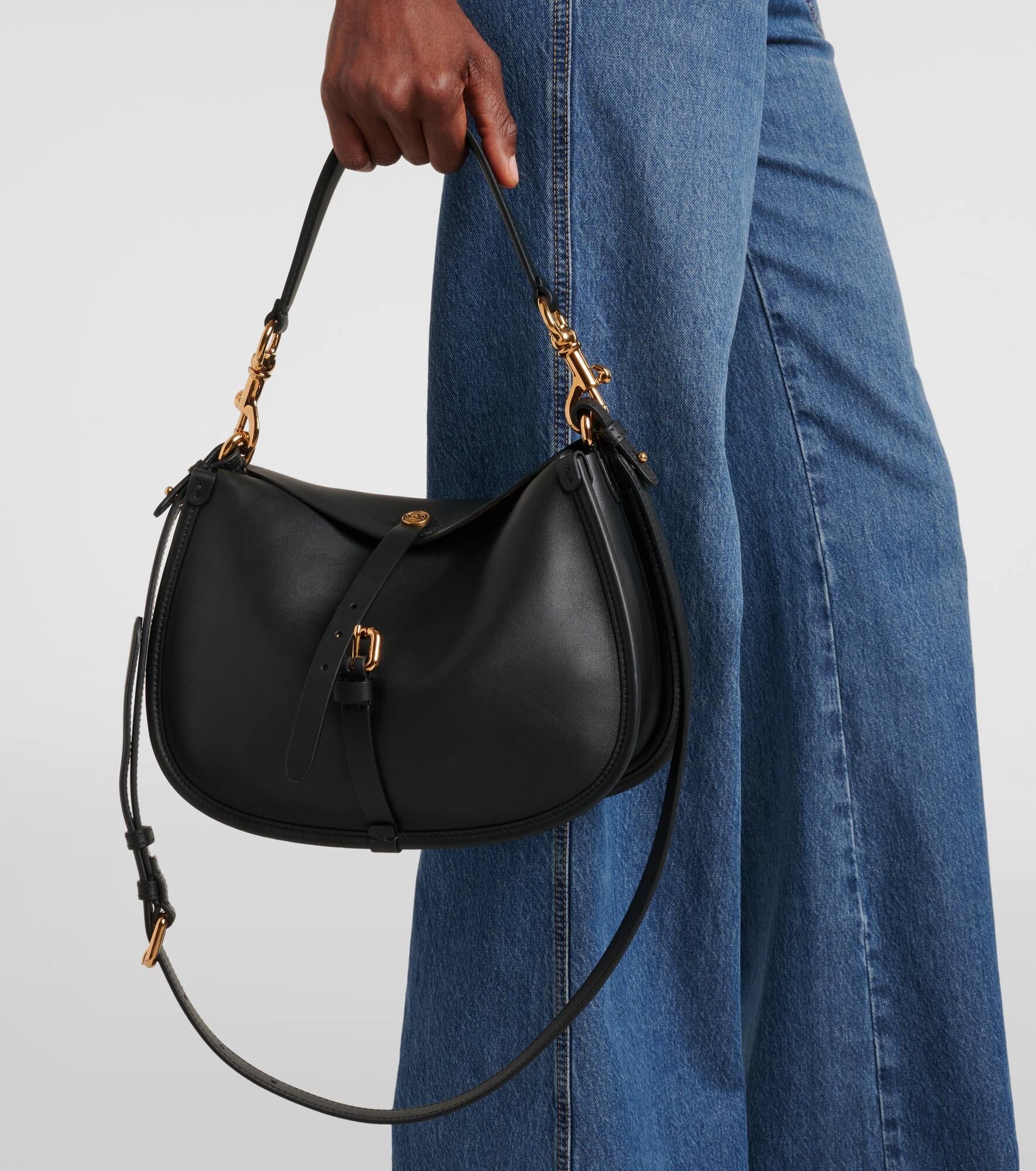Small leather tote bag - 2