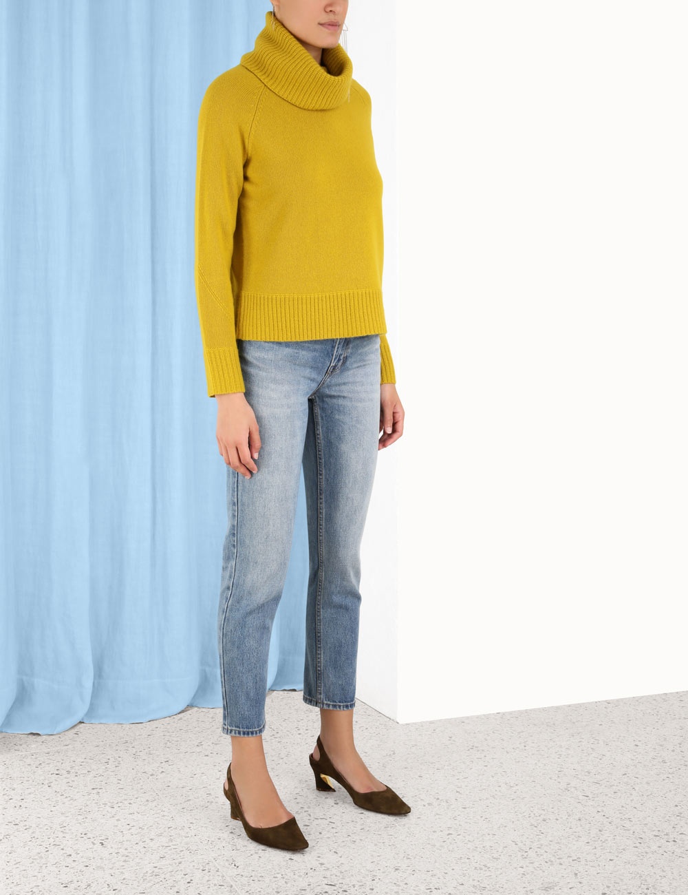 FUNNEL NECK SWEATER - 3