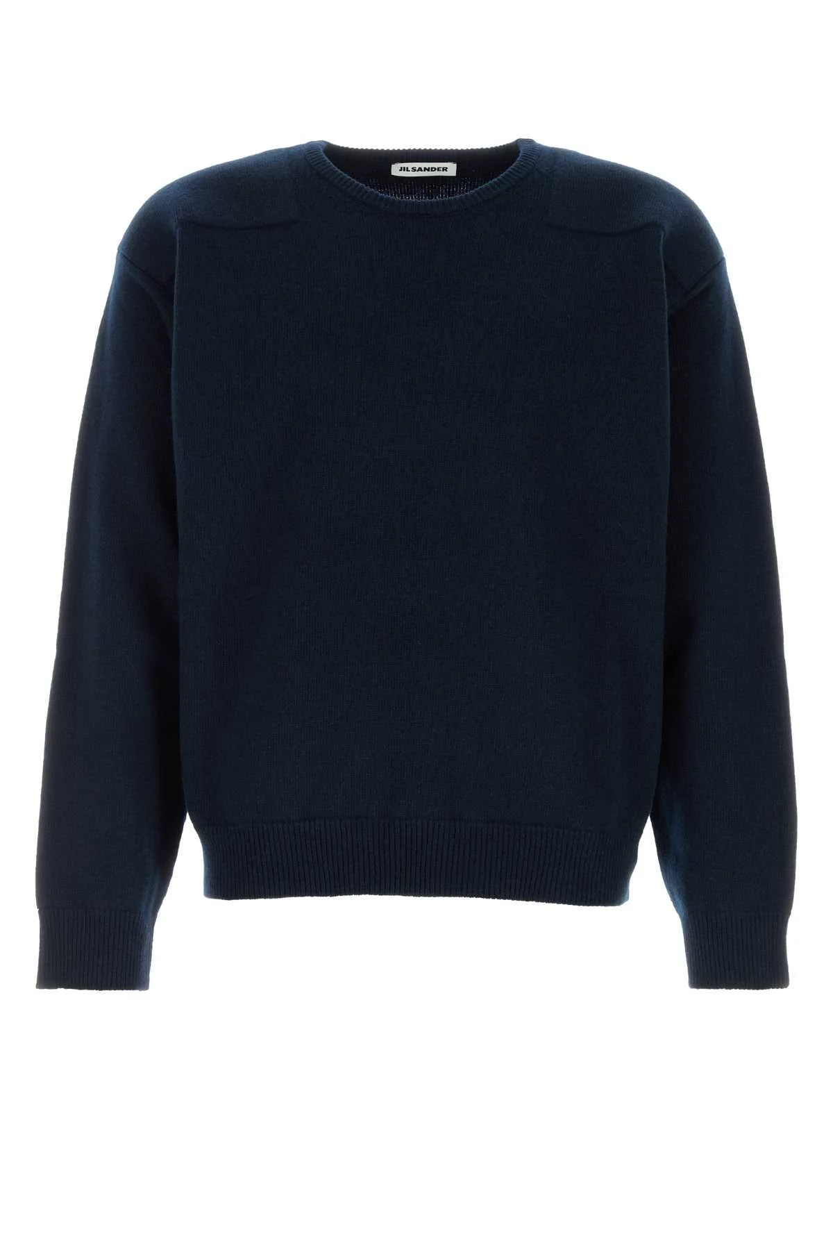 Jil Sander Men Midnight Blue Wool Blend Sweater - 1