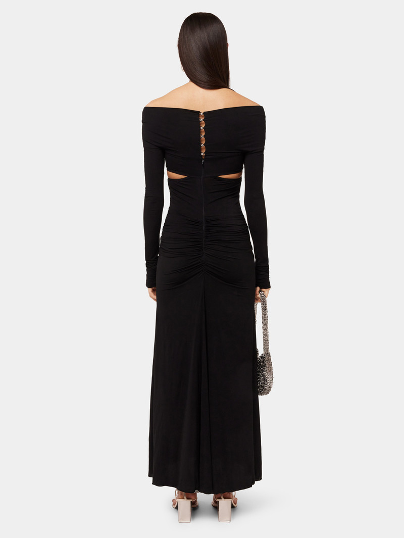 LONG BLACK DRESS IN JERSEY 4