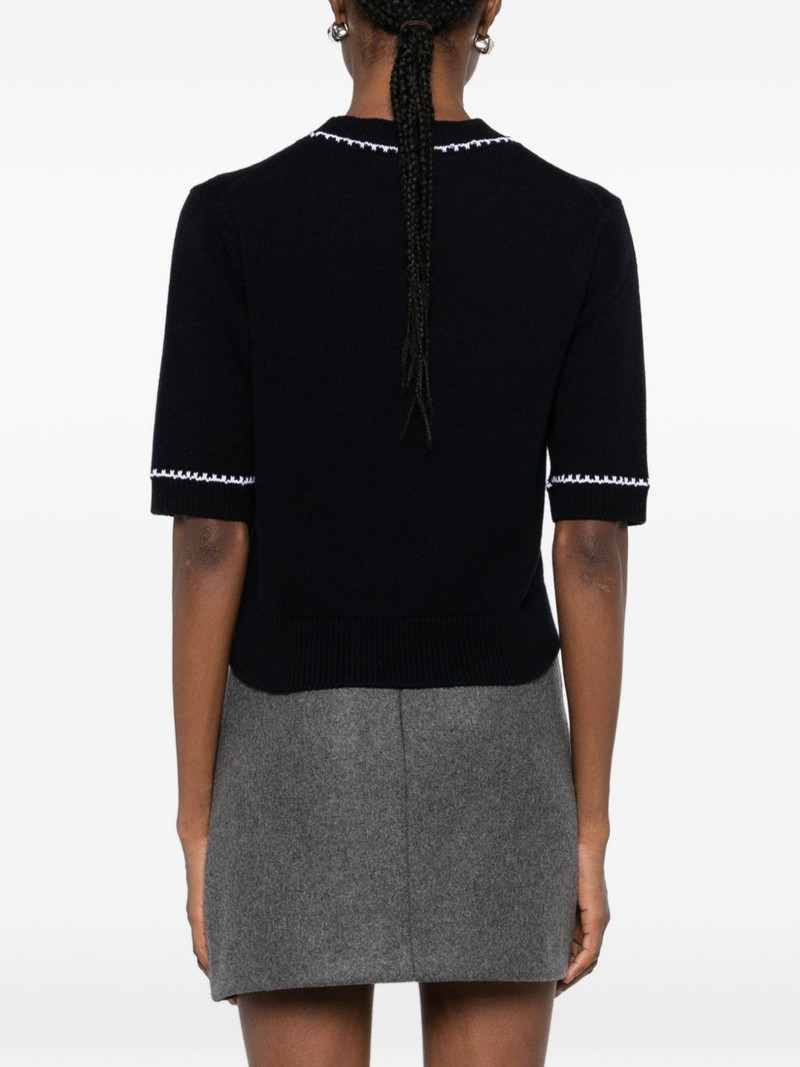 contrast-trim T-shirt 4