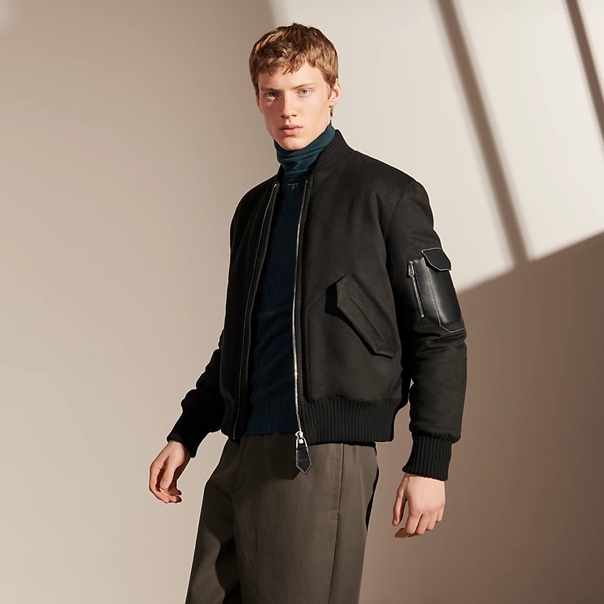 Rib trim jacket - 1