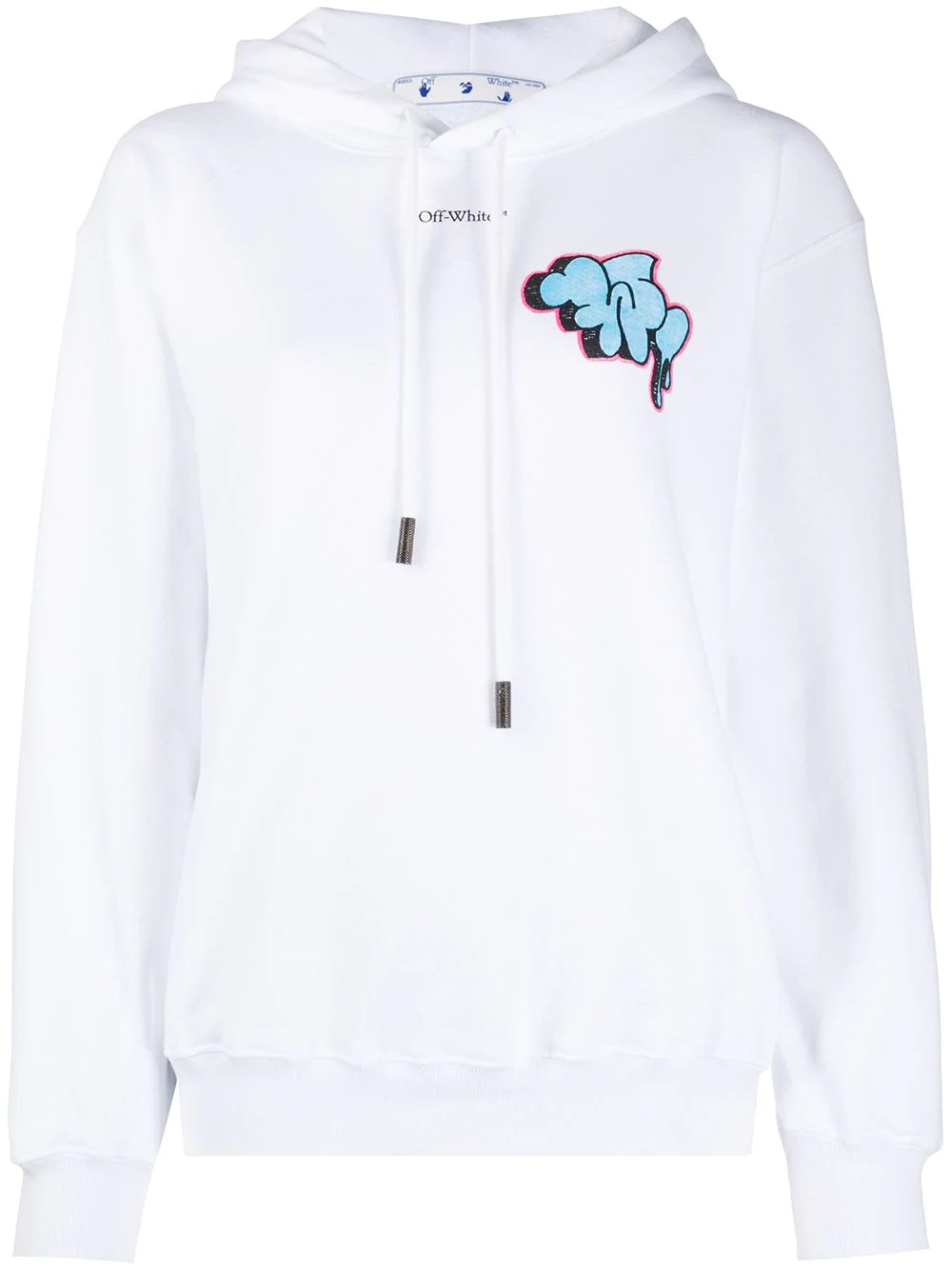 Graffiti print hoodie - 1