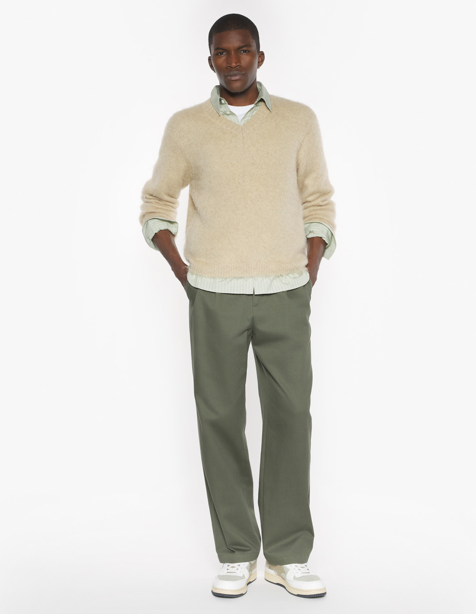 BRUSHED MOHAIR COMFORT JUMPER - 2