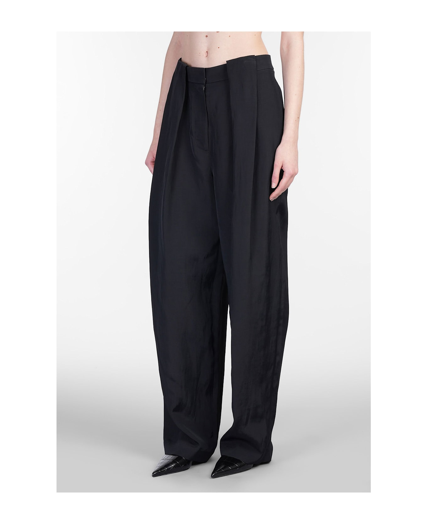Pants In Black Viscose - 4