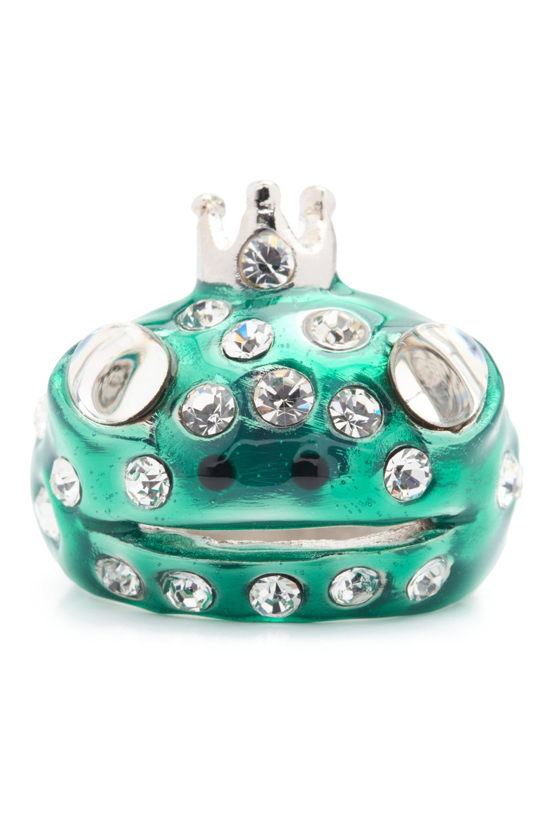 GREEN FRECKLES FROG PRINCE RING 1