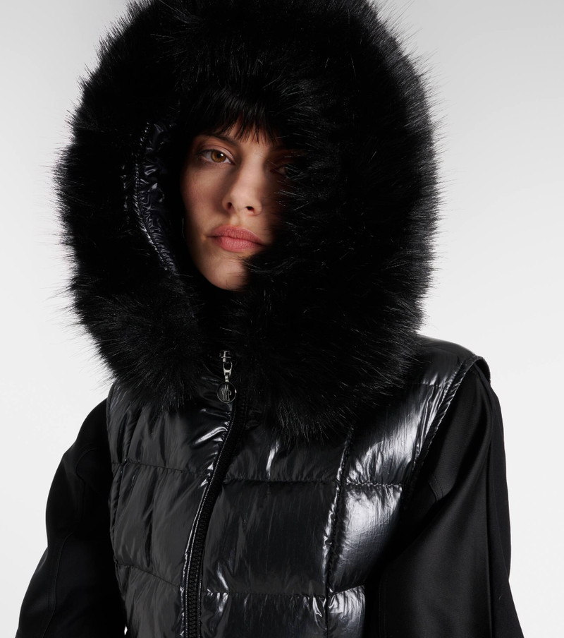 Anse shearling-trimmed down vest 6