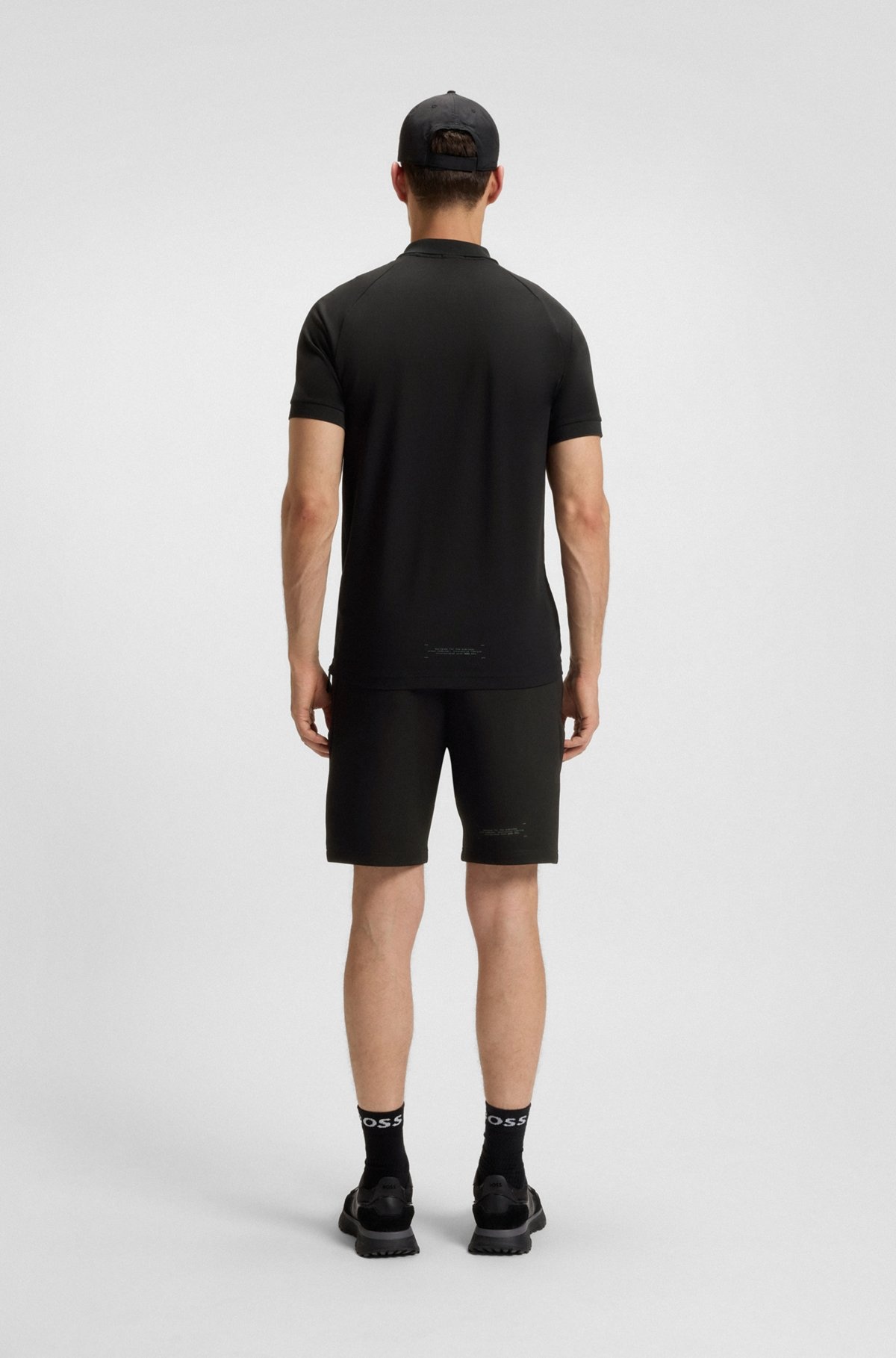 ZIP-NECK POLO SHIRT IN MOISTURE-WICKING STRETCH COTTON - 5
