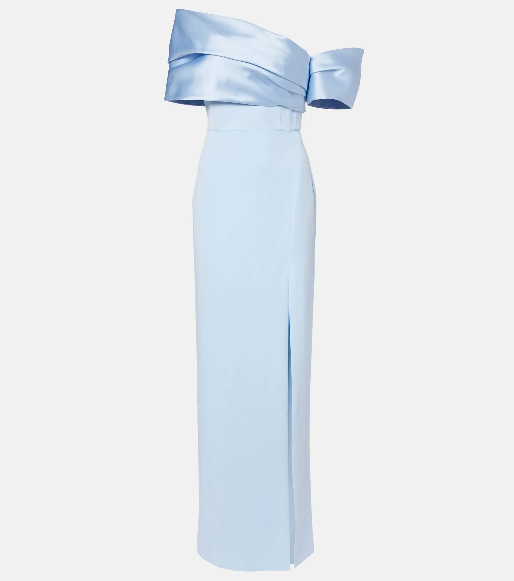 Alexis asymmetric off-shoulder gown - 1