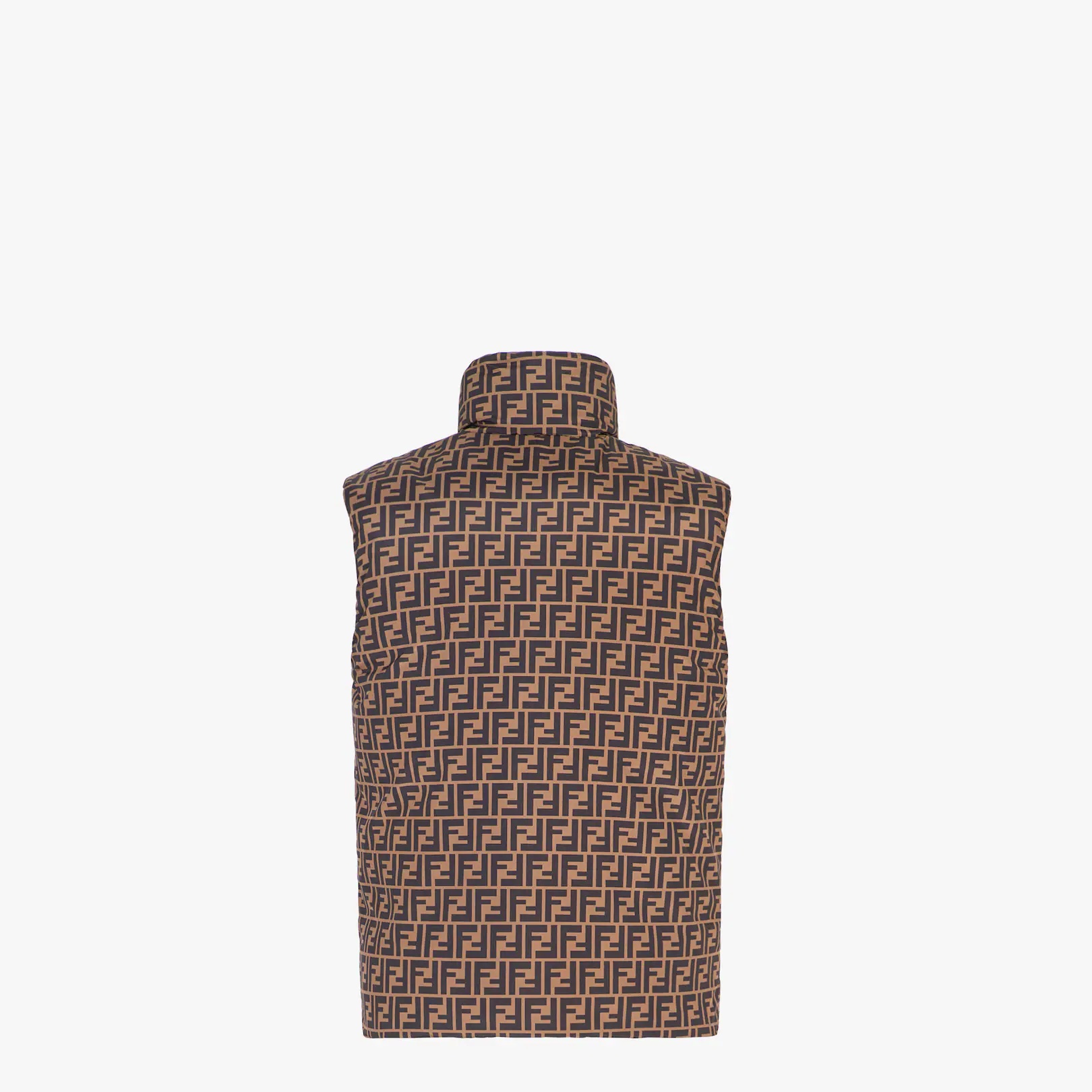 Brown nylon vest - 2